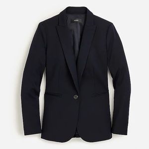 J. crew Parke Blazer in Navy Bi-Stretch Cotton
